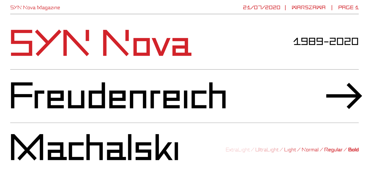 Font SYN Nova